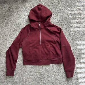 Lululemon oversized cropped scuba 1/2 zip